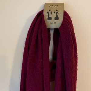 C.C Deep Red Scarf